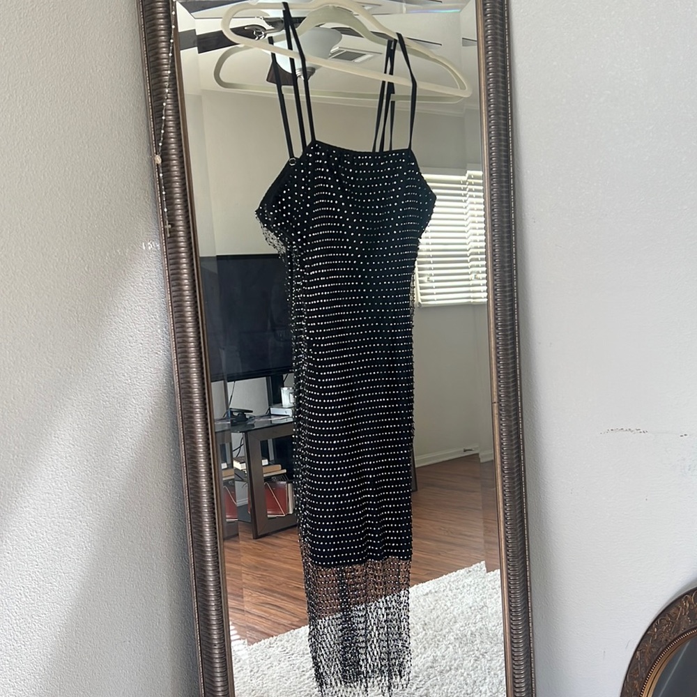 Mesh sequin dress